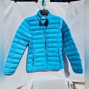 Columbia Women's Blue Puffer Jacket Sz Small See Pictures For Details